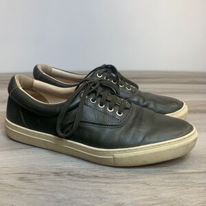 Zespa Aix En Provence EU 43 US 9 Mens Green Leather Designer Trainers Shoe